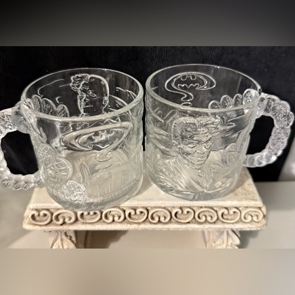 2 Batman mugs, 1995  McDonald’s “Batman Forever”